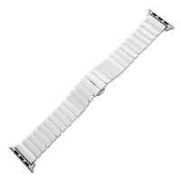 Ремешок - ApW Apple Watch 38/40/41 mm керамический раскладывающаяся застежка (001) (white) 95929