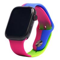 Ремешок - ApW Apple Watch 38/40/41 mm силикон (015) (multicolor) 202926