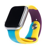 Ремешок - ApW Apple Watch 38/40/41 mm силикон (017) (multicolor) 202928
