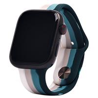 Ремешок - ApW Apple Watch 38/40/41 mm силикон на кнопке (001) (multicolor) 129772