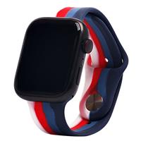 Ремешок - ApW Apple Watch 38/40/41 mm силикон на кнопке (003) (multicolor) 129774