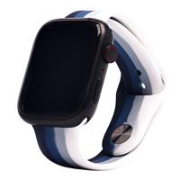 Ремешок - ApW Apple Watch 38/40/41 mm силикон на кнопке (004) (multicolor) 129775