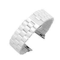 Ремешок - ApW Apple Watch 42/44/45/49 mm керамический раскладывающаяся застежка (003) (white) 95935