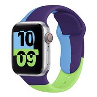 Ремешок - ApW Apple Watch 42/44/45/49 mm силикон на кнопке (010) (multicolor) 129910