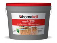 Клей Хомакол 228 для бытового линолеума 3л (4кг), РОССИЯ, код 0551000004, штрихкод 468013670038, артикул 228