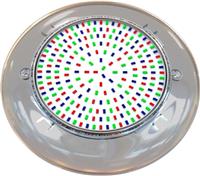 Прожектор светодиодный под плитку с оправой из нерж. стали AquaViva HT012 252led 20W RGB
