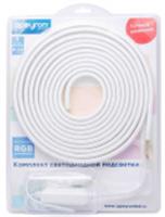 Комплект RGB 220В 12Вт/м smd5050 60д/м IP65 5м силикон (шнур с контроллером заглушка крепеж), КИТАЙ, код 05228220009, штрихкод 463001275513, артикул 10-52
