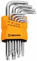 Набор ключей имбусовых ВИХРЬ Torx , 9 шт, T10-T50, КИТАЙ, код 0661200830, штрихкод 460605904230, артикул 73/6/5/12