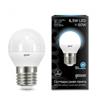Лампа 6.5W Led Gauss Globe E27 4100K 105102207, КИТАЙ, код 05103250031, штрихкод 462709729431, артикул 105102207