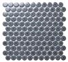 Мозаика керамогранитная однотонная Bonaparte Round blue gray