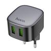 Адаптер Сетевой Hoco CS34A Rayo 2USB 18W (black) 236009