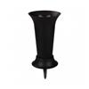 Ваза для цветов под срезку D190х410 с колышком М5143 черная (12)
