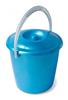 Ведро пластмассовое 10л Соло С633КБИР с крышкой бирюзовое (12)