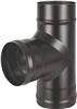Тройник Везувий Black, 90 град., д.115, AISI 430/1,0мм
