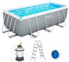 Каркасный бассейн Bestway Power Steel 56457, 412x201x122 см (фильтр+лестница)