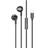 Проводные наушники с микрофоном вкладыши Hoco M115 Lightning (black) 236050