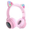 Bluetooth-наушники полноразмерные Hoco W27 CAT ear (pink/pink) 211887