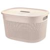 Корзина для хранения с крышкой Oslo 18л РТ1333МЛ молочная (10)