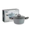 Кастрюля алюминиевая 6л 61726 Granit стеклянная крышка, кер.а/п (6)
