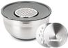 Миска с крышкой+3 терки 5л GRATE IT нержавеющая сталь ASG005