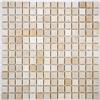 Мозаика мраморная однотонная StarMosaic Crema Marfil Polished (JMST033) 20х20