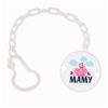 Держатель для соски - пустышки «Я люблю маму», на цепочке, цвет белый (№2357241)