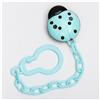 Держатель для соски - пустышки «Божья коровка», на цепочке, цвет бирюзовый (№4780596)