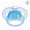 Пустышка классическая, силикон, от 0 - 3 мес., с колпачком, цвет голубой (№2300105)