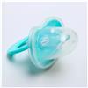 Соска - пустышка ортодонтическая, силикон, +0 мес., с колпачком, цвет бирюзовый/голубой (№2300146)