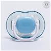 Соска - пустышка ортодонтическая, силикон, +6 мес., с колпачком, цвет голубой (№4780670)