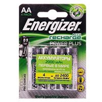 Аккумулятор AA Energizer R6 Power Plus (4-BL) Ni-MH 2000 mAh Pre-Ch 77114