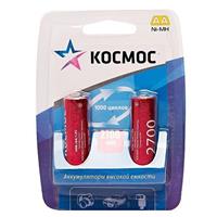 Аккумулятор AA Космос HR6 (2-BL) Ni-MH 2700 mAh (24/288) 26187