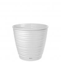 Кашпо Saffron D224мм 5,4л с поддоном Белый 221610329/01, Россия, код 40402080130, штрихкод 469029010732