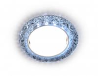 Точка с светодиодной лентой G308 CL/CLD хром/прозрачный GX53+3W(LED COLD), КИТАЙ, код 05213090214, штрихкод 462712508254, артикул G308 CL/CLD