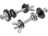 Крепление для бачка унитаза М6 с гайкой барашек Premium (нерж), MP, РОССИЯ, код 02902010486, штрихкод 468024010237, артикул ИС.131591