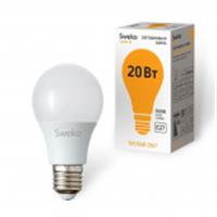 Лампа 20W Светодиодная Sweko 42 серия 42LED-A60--230-3000K-E27-P, КИТАЙ, код 05103010075, штрихкод 468000638902, артикул 38902