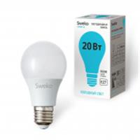 Лампа 20W Светодиодная Sweko 42 серия 42LED-A60--230-4000K-E27-P, КИТАЙ, код 05103010076, штрихкод 468000638904, артикул 38904