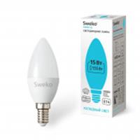 Лампа 15W 42LED-C35-15W-230-4000K-E14, КИТАЙ, код 05103030070, штрихкод 468000638827, артикул 38827
