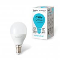 Лампа 15W Светодиодная SWEKO 42 серия 42LED-G45-15W-230-4000K-E14, КИТАЙ, код 0510305133, штрихкод 468000638851, артикул 38851