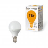 Лампа 7W Светодиодная Sweko 42 серия 42LED-G45-7W-230-3000K-E14, КИТАЙ, код 05103050054, штрихкод 468000638450, артикул 38450