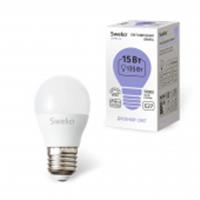 Лампа 15W Светодиодная SWEKO 42 серия 42LED-G45-15W-230-6500K-E27, КИТАЙ, код 05103060105, штрихкод 468000638244, артикул 38244