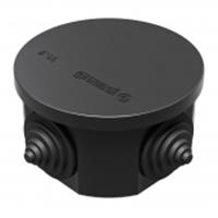 Распределительная коробка GreenEl D75мм, H40мм открытой установки чёрный IP44 GE41237-05, РОССИЯ, код 05802140068, штрихкод 463008008491, артикул GE41237-05