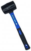 Vertextools киянка резиновая 225 г. черная резина, фибергласовая рукоятка 10-50-225, КИТАЙ, код 0660300076, штрихкод 463017100021, артикул 10-50-225