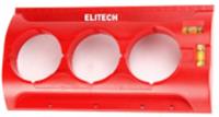 ELITECH Шаблон для сверления розеток с уровнем, 2 глазка, КИТАЙ, код 0661400317, штрихкод 464003202787, артикул 320901
