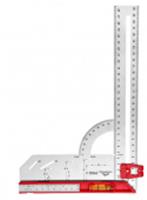 Vertextools угольник profi для маркировки, подвижная шкала, inox+abs толщина 1,7 мм 3046-4, КИТАЙ, код 06607030010, штрихкод 463017102553, артикул 3046-4