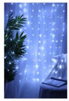 СНОУ БУМ Эл.гирлянда занавес, 1.5x1.5м, 150LED, белый, 10 нитей, пост.свеч., ПВХ прозр., 220В, КИТАЙ, код 75004020140, штрихкод 468025973974, артикул 382-077
