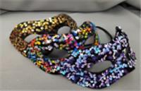 Маска карнавальная 18х9см с пайетками микс арт.2024-0489 Код273331, КИТАЙ, код 75006070245, штрихкод 468046621402, артикул 273331