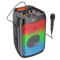 Портативная акустика напольная Borofone BP10 Fireworks, микрофон (black) 217894