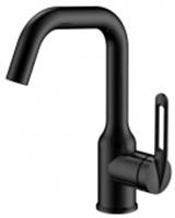 Смеситель для раковины, нержавеющая сталь, черный HB10825-7, КИТАЙ, код 0221400190, штрихкод 694465874362, артикул HB10825-7