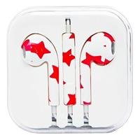 Проводные наушники с микрофоном вкладыши - MD827ZM Jack 3,5 (white/red) (EP15) 71351